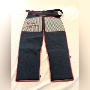 A Kay Shanno Original - VINTAGE Gardening Denim Chaps - Mint Condition